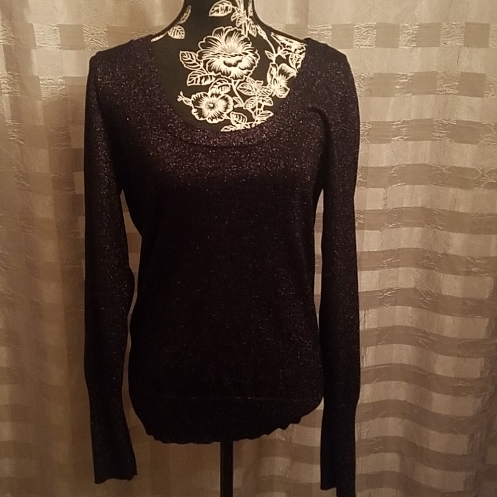 Black sparkling lightweight sweater